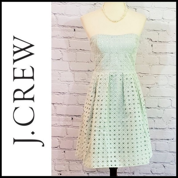 J. Crew Dresses & Skirts - J.CREW  - Adorable Strapless Eyelet Dress